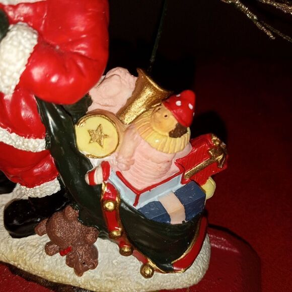 Vtg. NCE Santa Claus Cast Iron Stocking Hanger frame - Picture 3 of 9